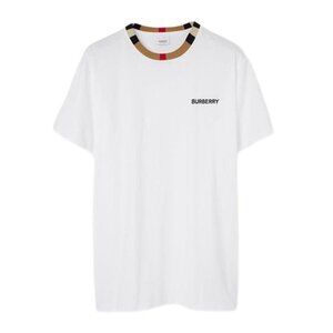 Burberry Men’s Jayson Icon Stripe Crewneck T-Shirt White M 8078115